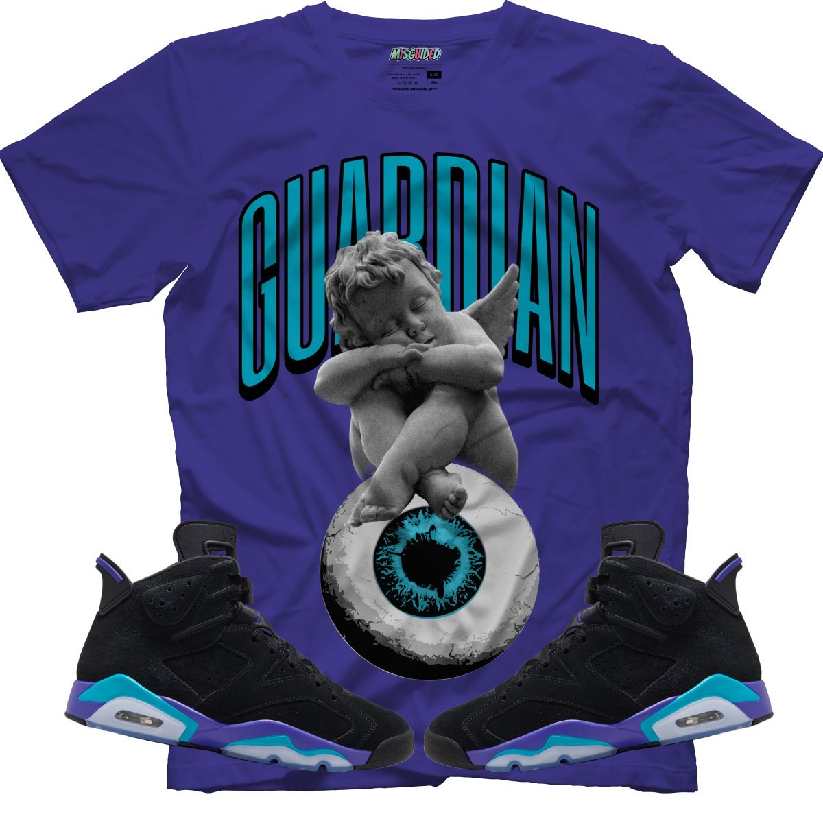 Guardian (Air Jordan 6 Aqua) T-Shirt - Lucid Soles