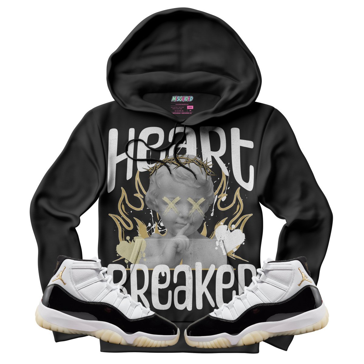 Heart Breaker (Air Jordan 11 Gratitude) Hoodie - Lucid Soles
