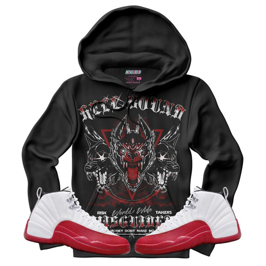 Hell Bound (Air Jordan 12 Cherry) Hoodie - Lucid Soles