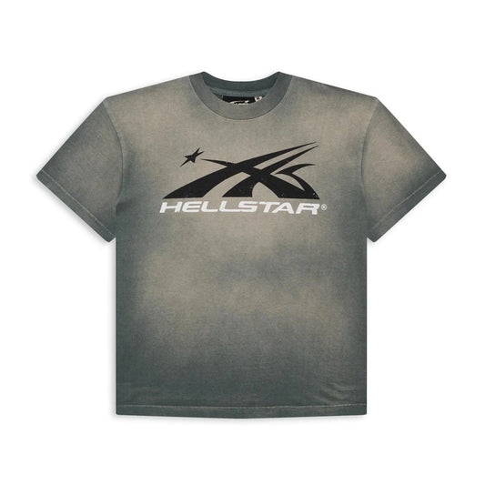Hellstar Sports Logo T-Shirt Grey - Lucid Soles