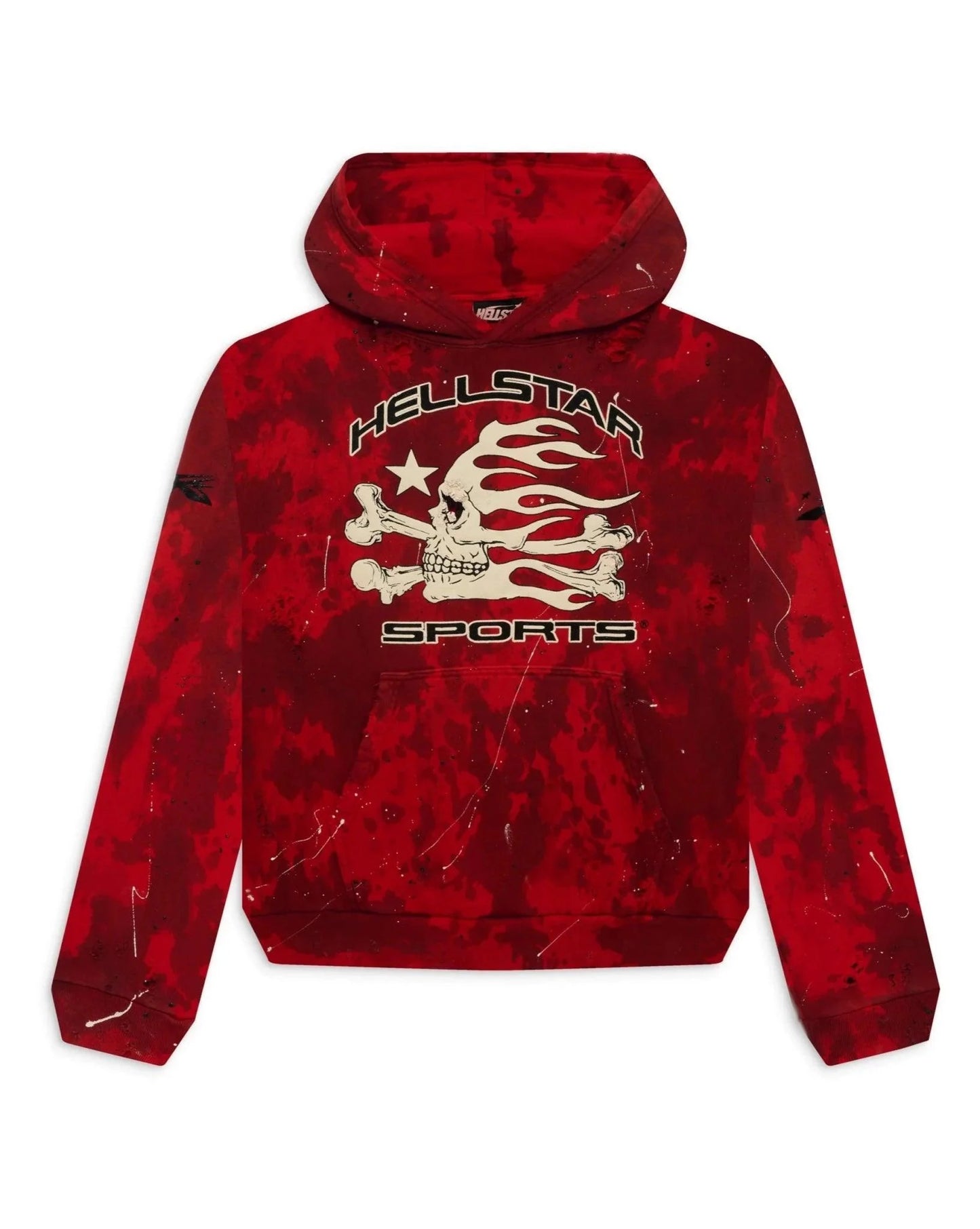 Hellstar Sports Red Tye - Dye Skull Hoodie - Lucid Soles