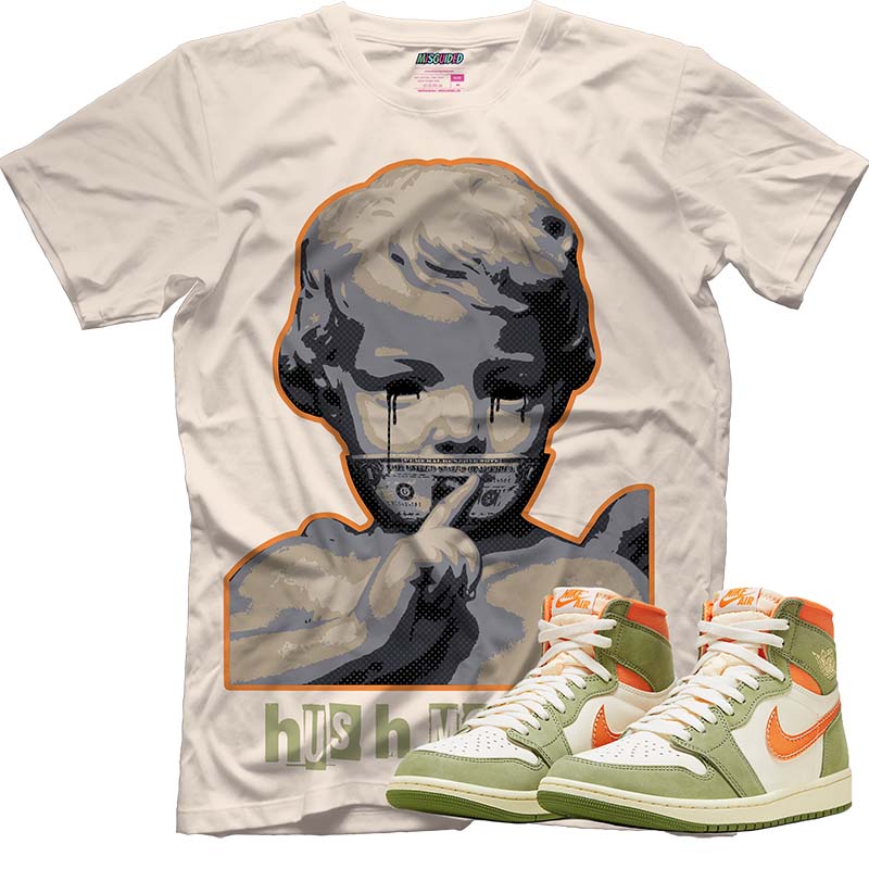 Hush Money (AIR JORDAN 1 HIGH OG CRAFT “CELADON”) T-Shirt - Lucid Soles