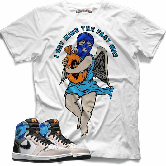 I Get Mine (Retro 1 Prototype) T-Shirt - Lucid Soles