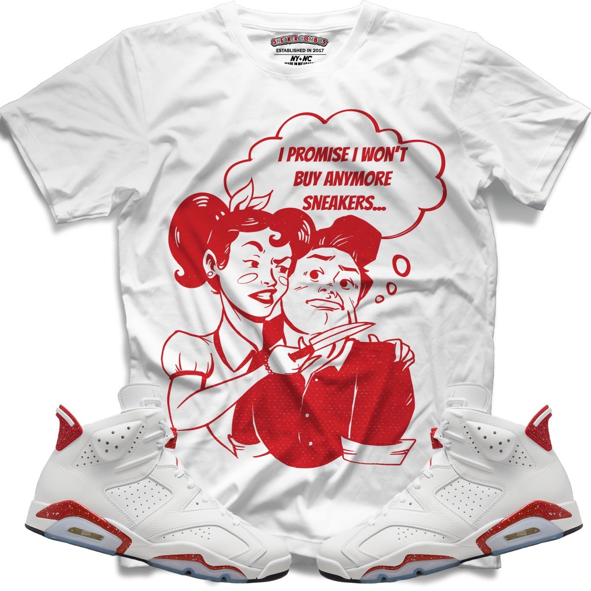 I Promise (Retro 6 Red Oreo) T-Shirt - Lucid Soles