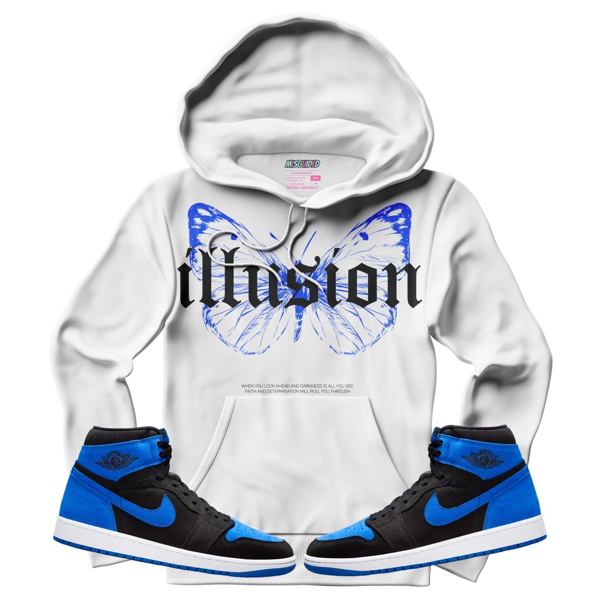 Illusion (Air Jordan 1 Royal Reimagined) Hoodie - Lucid Soles