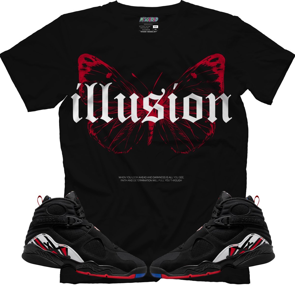 Illusion (Air Jordan 8 Playoff) T-Shirt - Lucid Soles