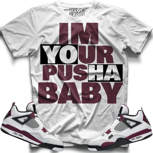 Im Your Pusha (PSG Retro 4's) T-Shirt - Lucid Soles