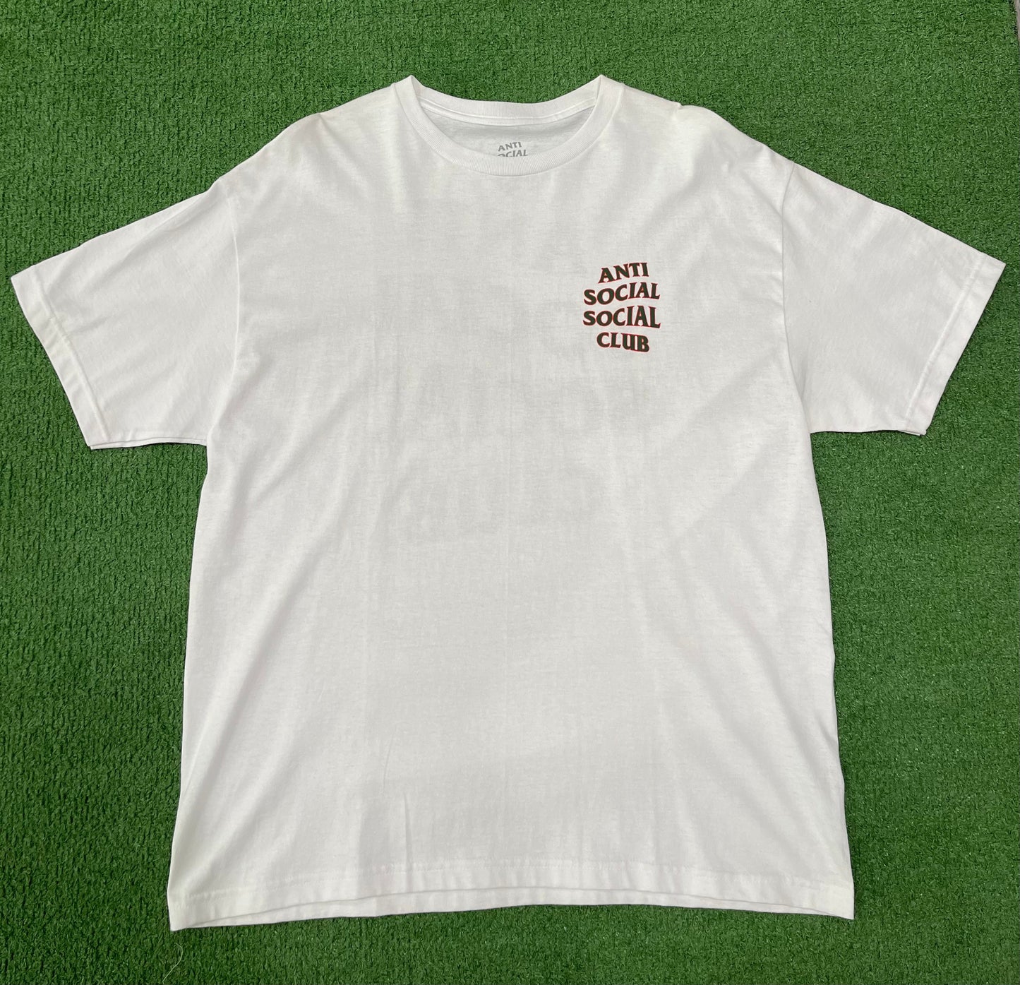Anti Social Social Club Plaid Red Tee (White)