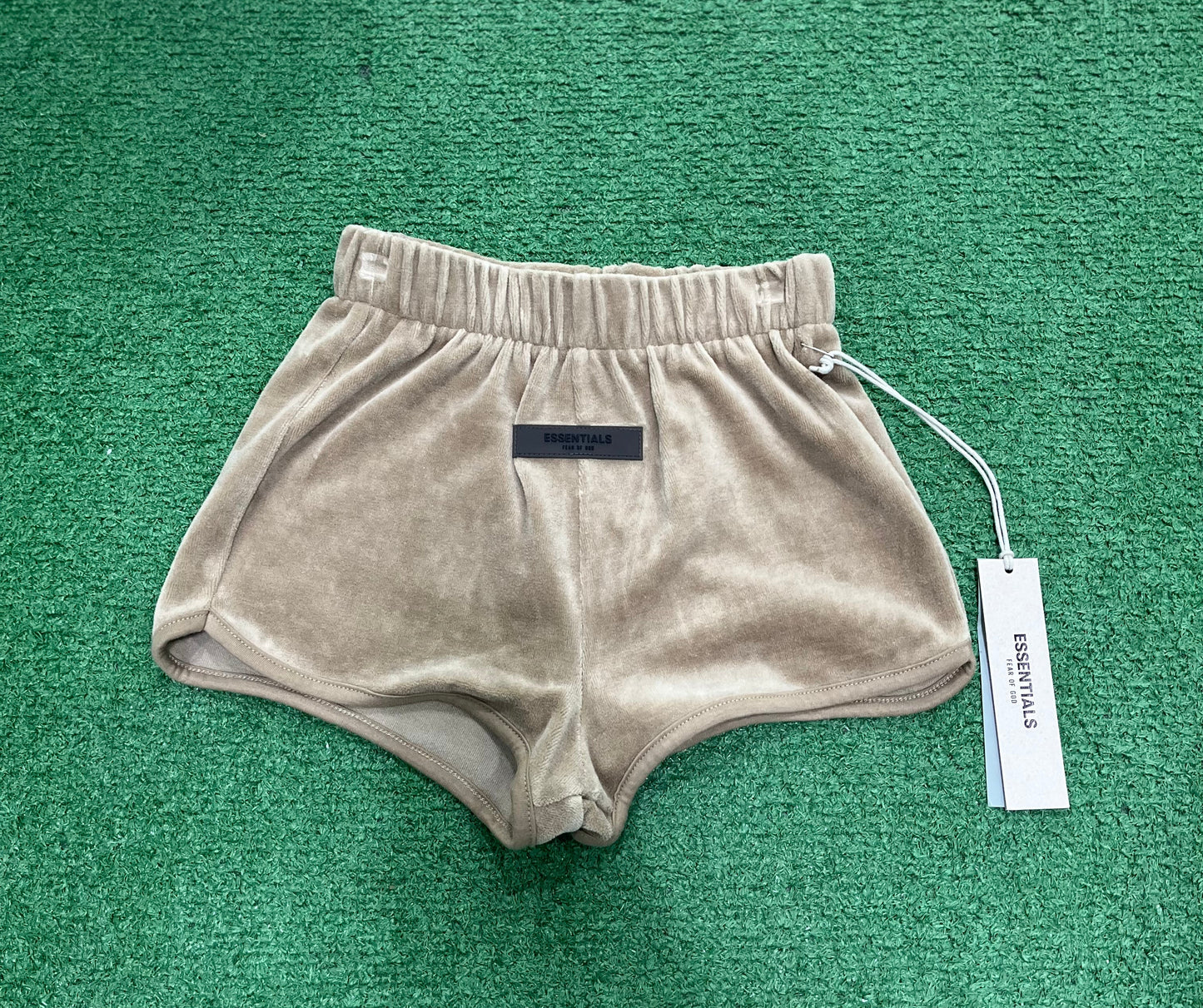 Fear of God Essentials Women's Velour Beach Short (Oak)