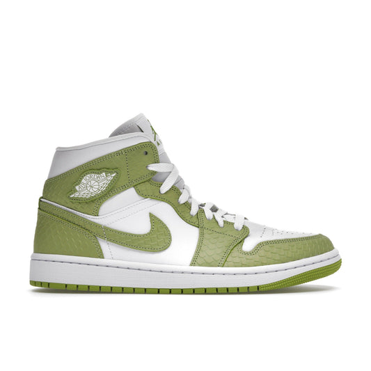 Air Jordan 1 Mid " Python Green " - Lucid Soles