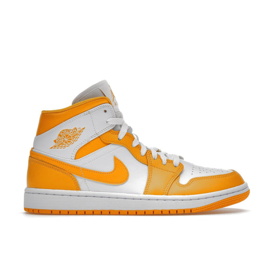 Air Jordan 1 Mid White University Gold