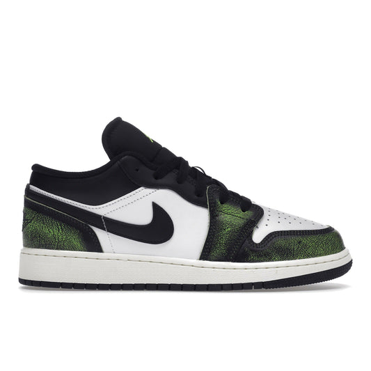 Air Jordan 1 Low Wear Away Electric Green - Lucid Soles