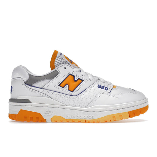 New Balance 550 White Vibrant Orange - Lucid Soles
