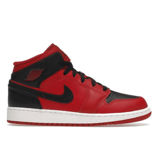 Air Jordan 1 Mid Reverse Bred (2021) - Lucid Soles