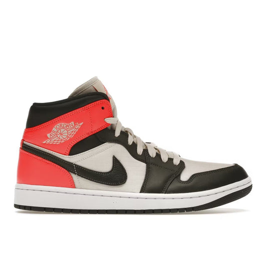 Air Jordan 1 Mid "Newsprint" Light Orewood Brown - Lucid Soles