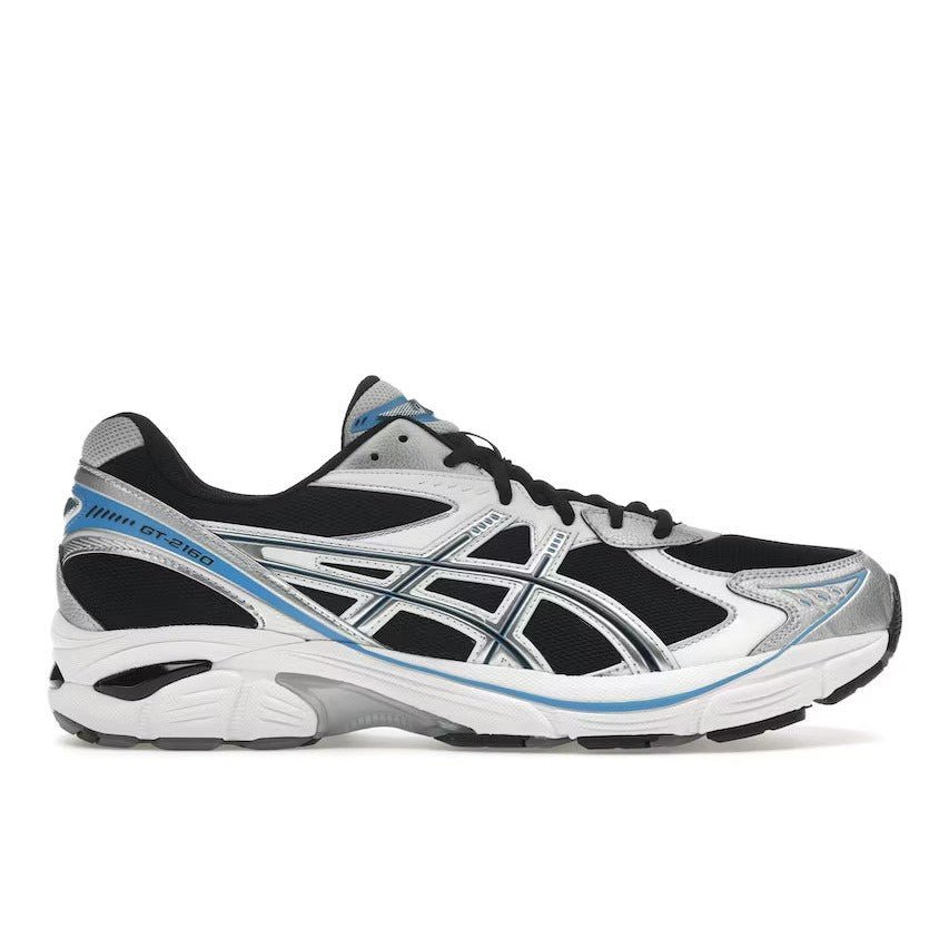 ASICS GT - 2160 Black Pure Silver Bright Blue - Lucid Soles
