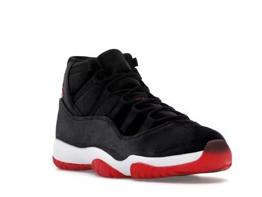 Jordan 11 Retro Bred Velvet (Women's) - Lucid Soles