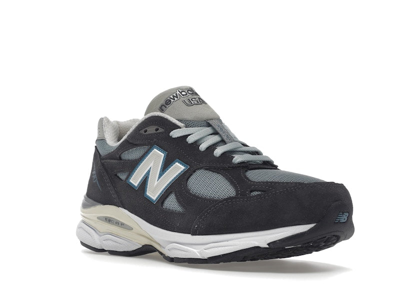 New Balance 990v3 Kith Steel Blue - Lucid Soles