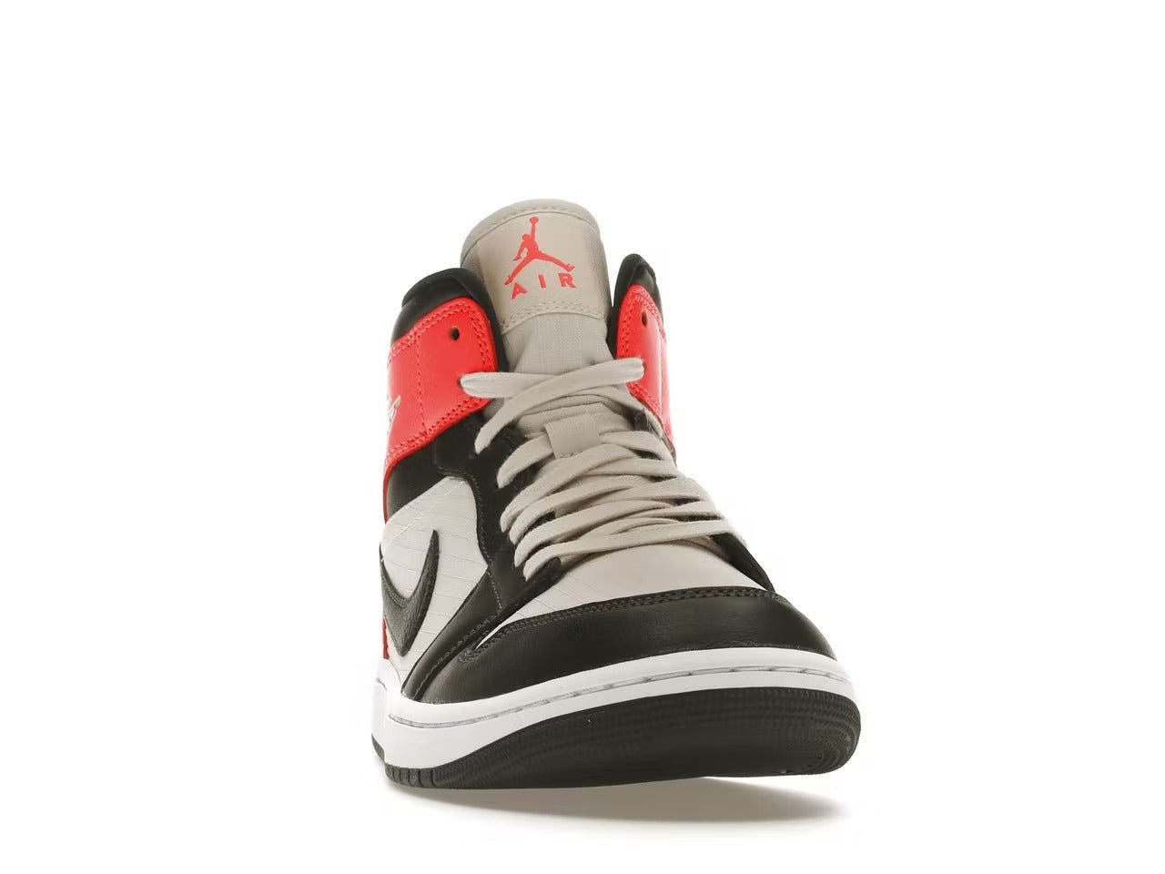 Air Jordan 1 Mid "Newsprint" Light Orewood Brown - Lucid Soles
