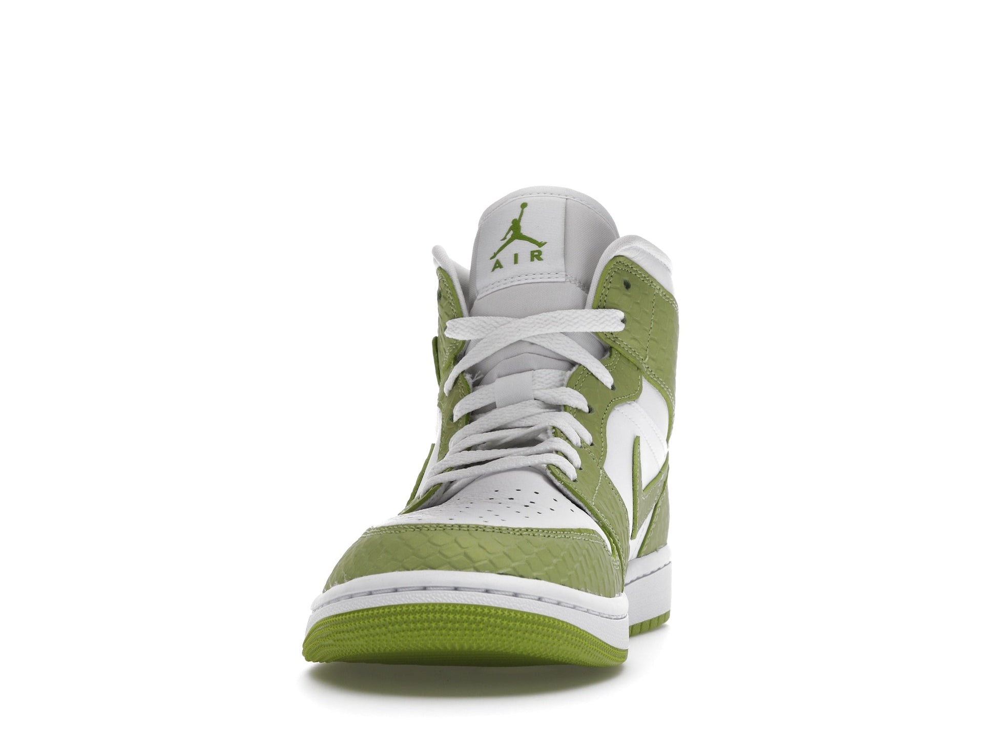 Air Jordan 1 Mid " Python Green " - Lucid Soles