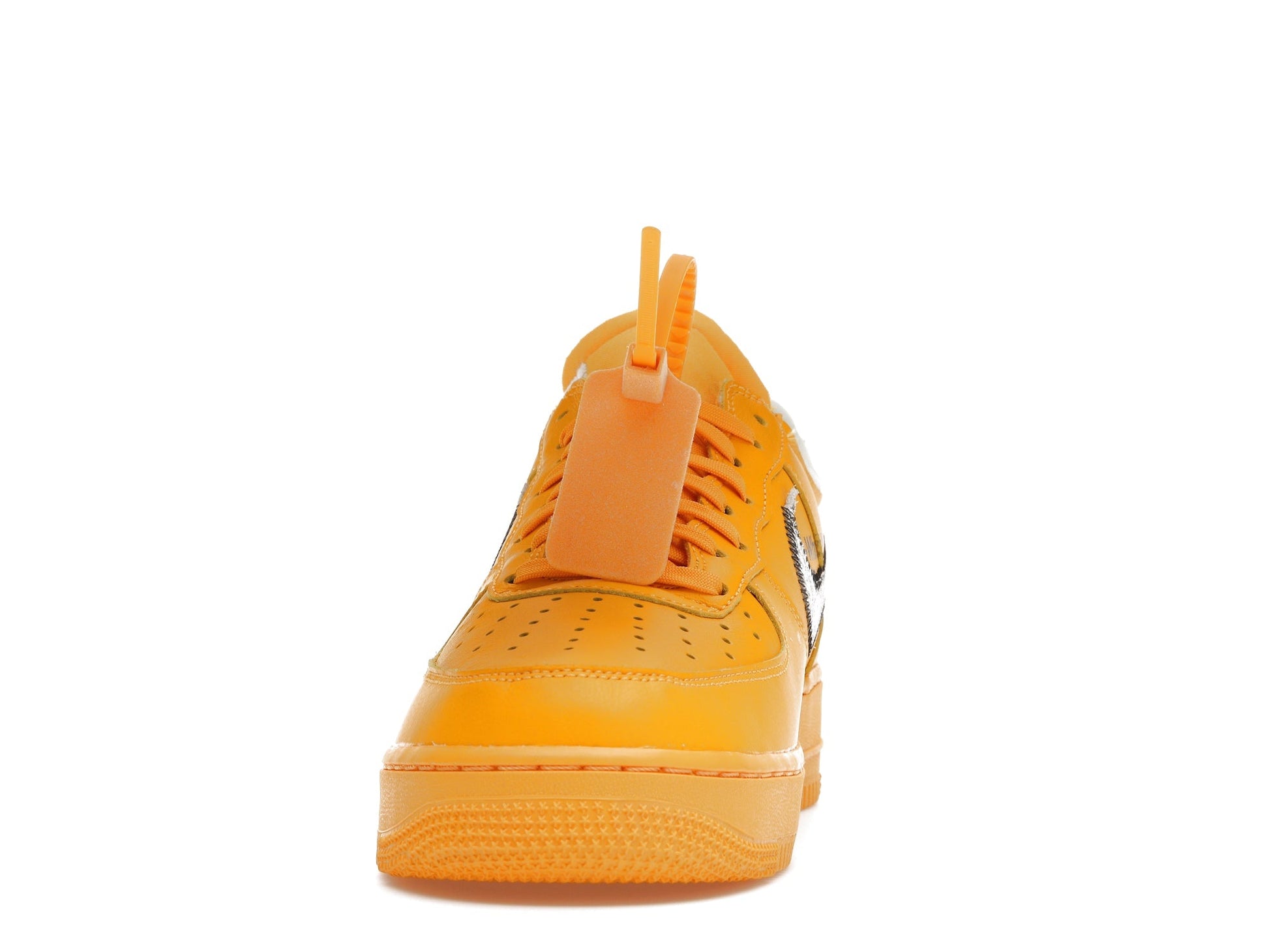 Nike Air Force 1 Low OFF - WHITE University Gold Metallic Silver - Lucid Soles