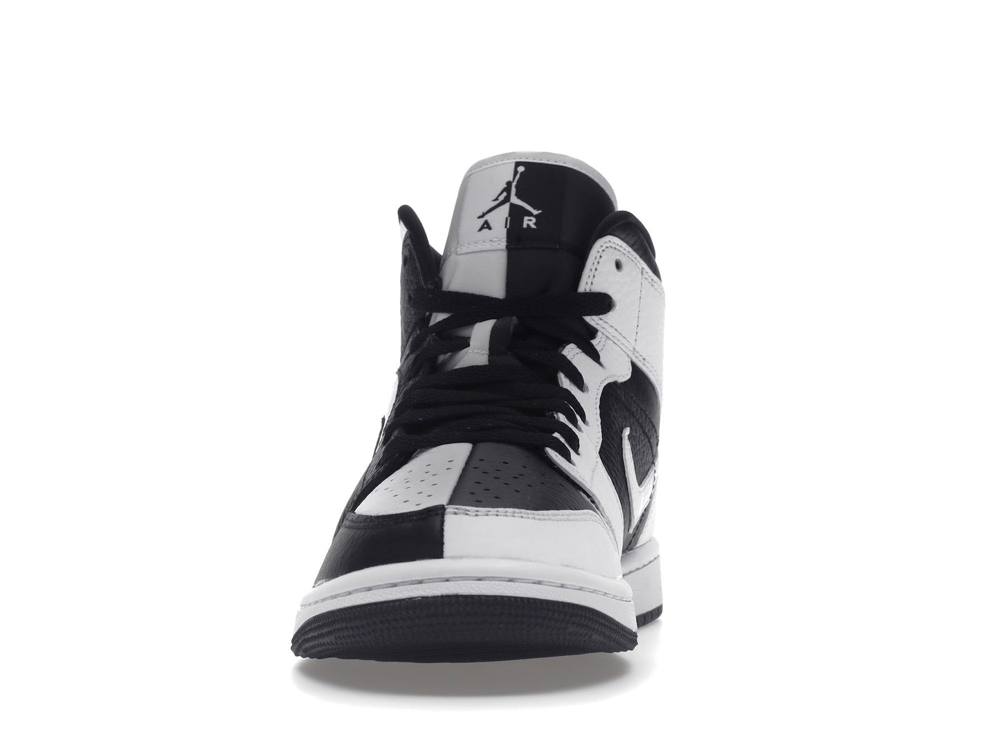 Air Jordan 1 Mid Split Black White - Lucid Soles
