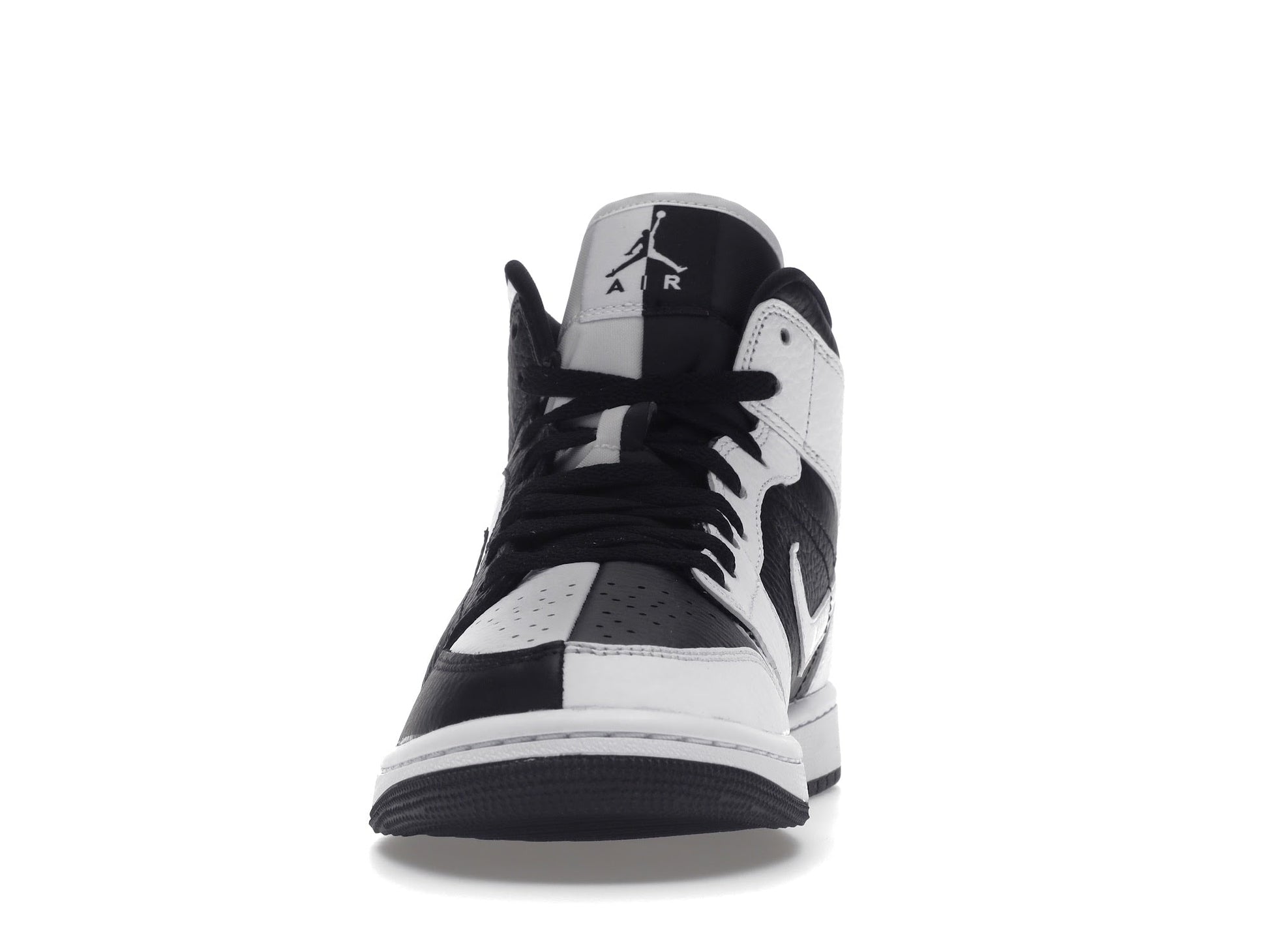 Air Jordan 1 Mid Split Black White - Lucid Soles