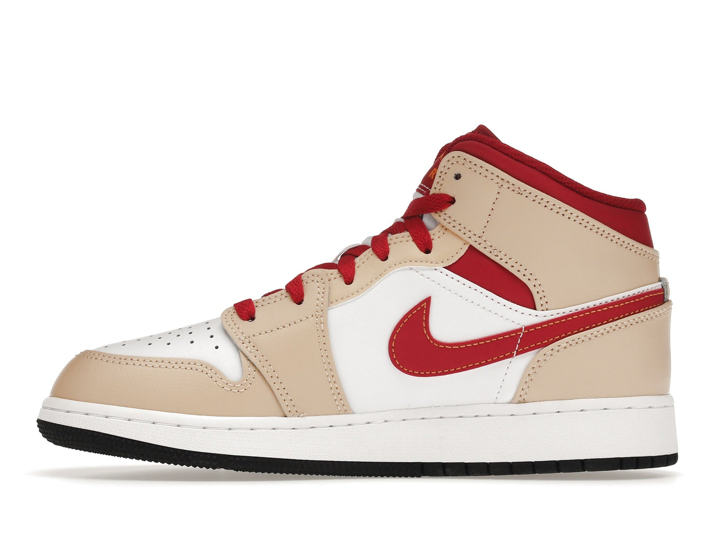 Air Jordan 1 Mid Light Curry Cardinal