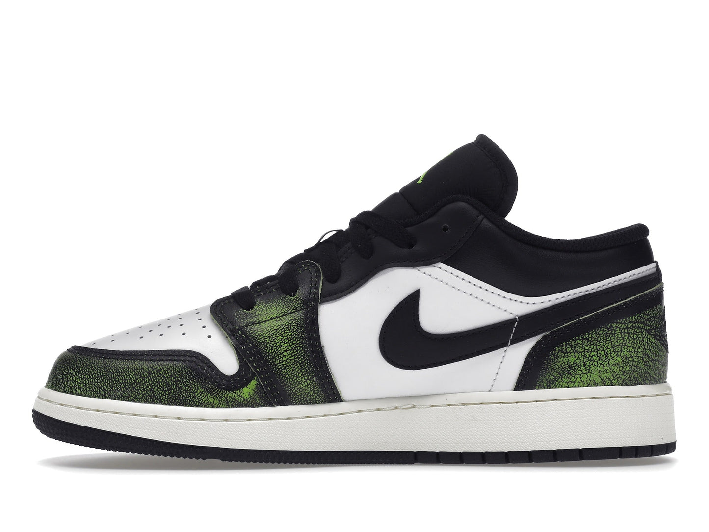 Air Jordan 1 Low Wear Away Electric Green - Lucid Soles