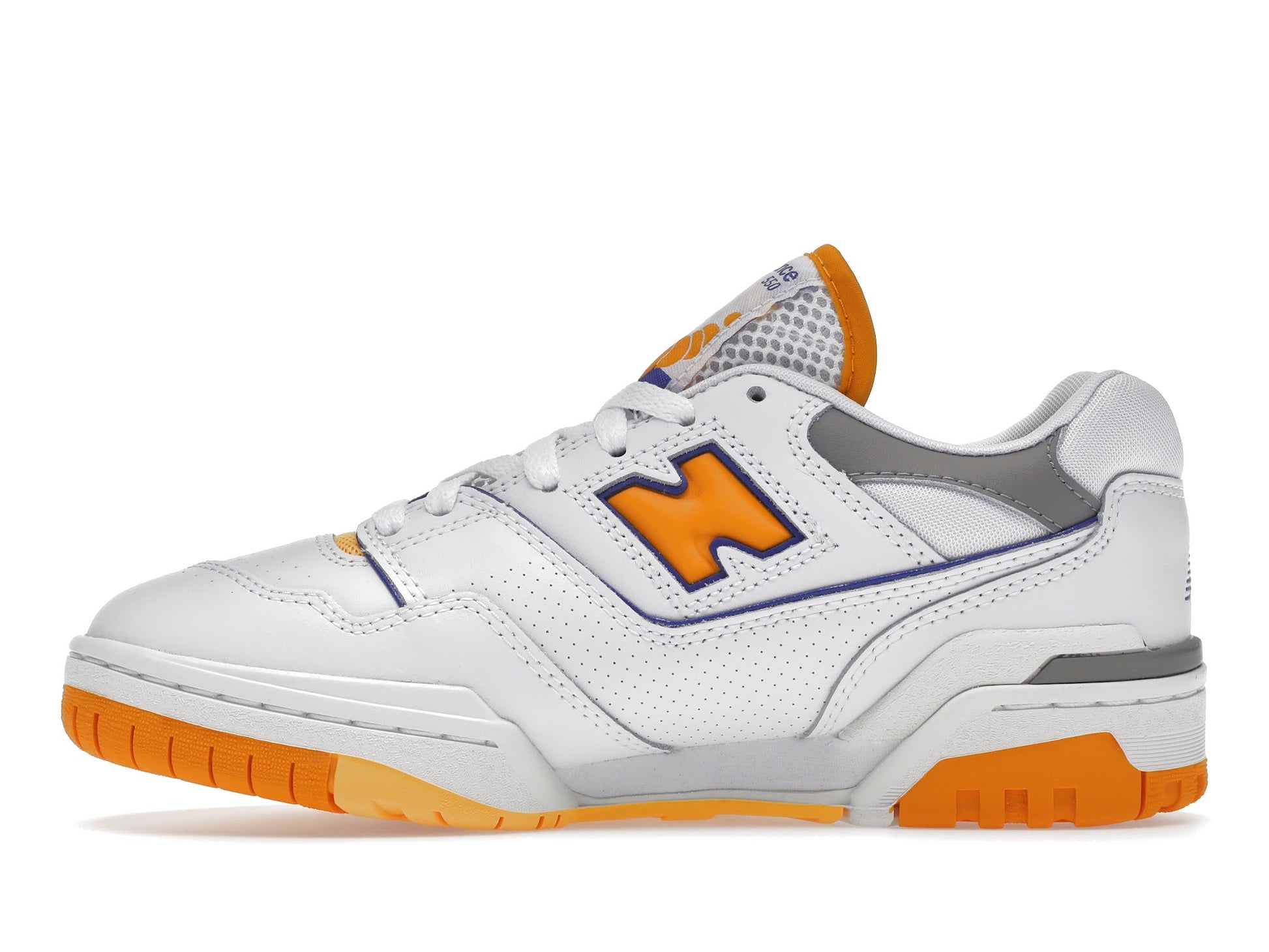 New Balance 550 White Vibrant Orange - Lucid Soles