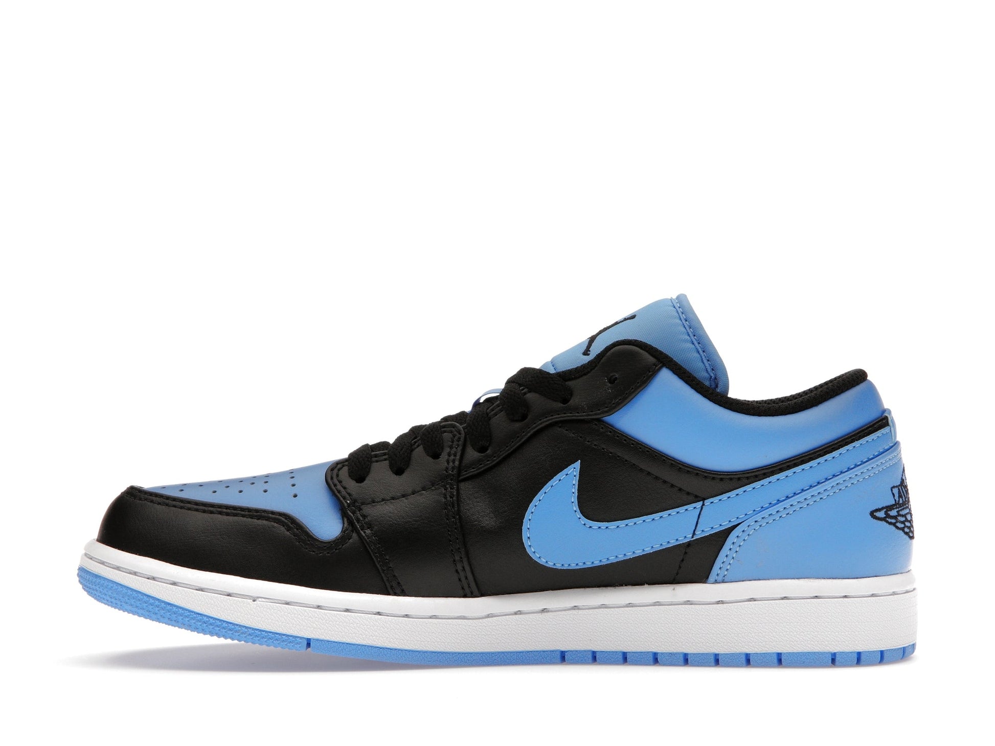 Air Jordan 1 Low Black University Blue - Lucid Soles