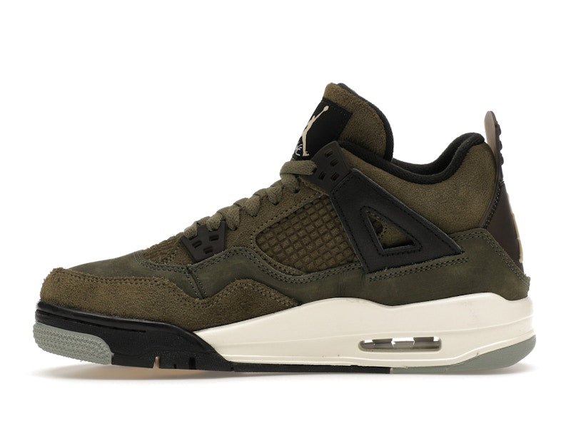 Jordan 4 Retro SE Craft Medium Olive (GS) - Lucid Soles