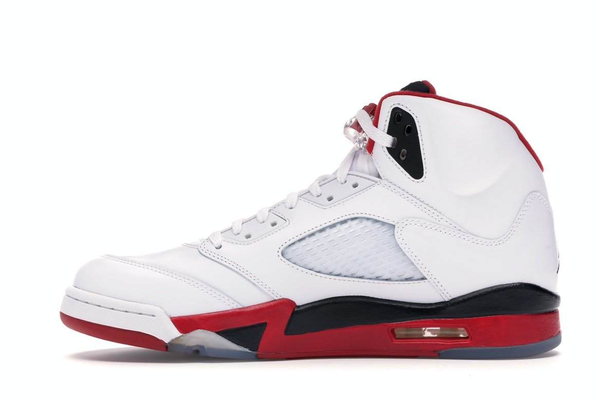 Nike Air Jordan Retro 5 "Fire Red Black Tongue" - Lucid Soles