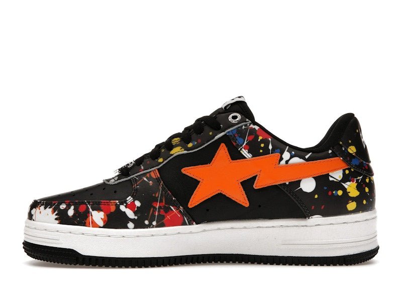 A Bathing Ape Bape Sta Paint Splatter Black - Lucid Soles