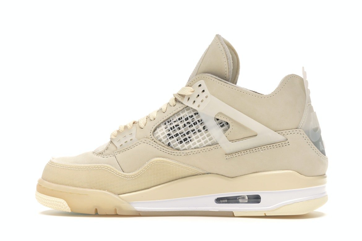 Air Jordan Retro 4 Off - White Sail (W) - Lucid Soles