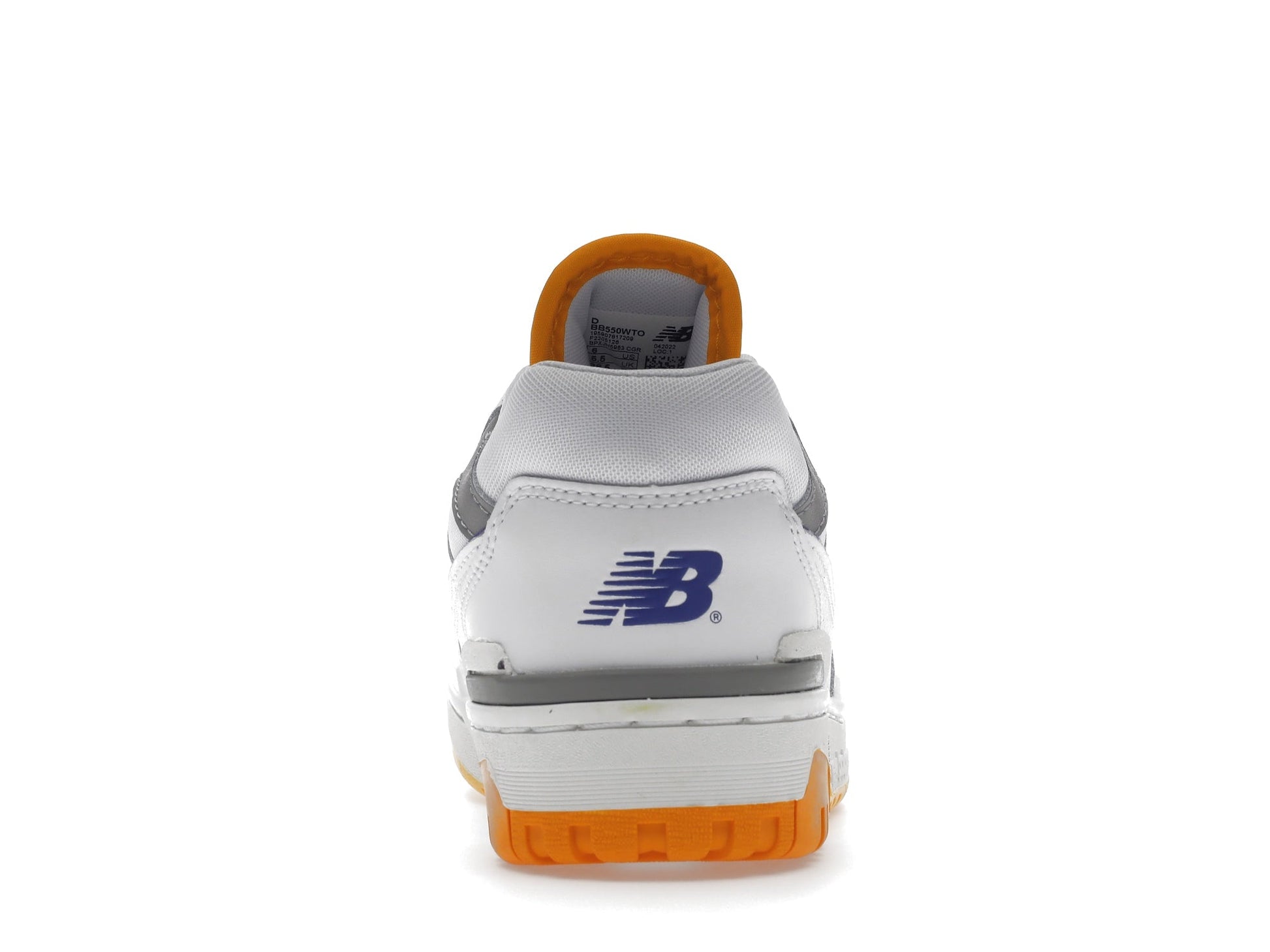 New Balance 550 White Vibrant Orange - Lucid Soles