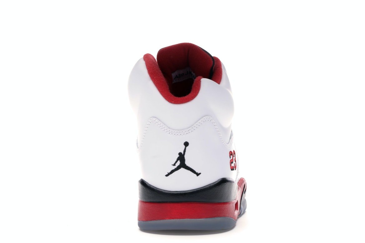 Nike Air Jordan Retro 5 "Fire Red Black Tongue" - Lucid Soles