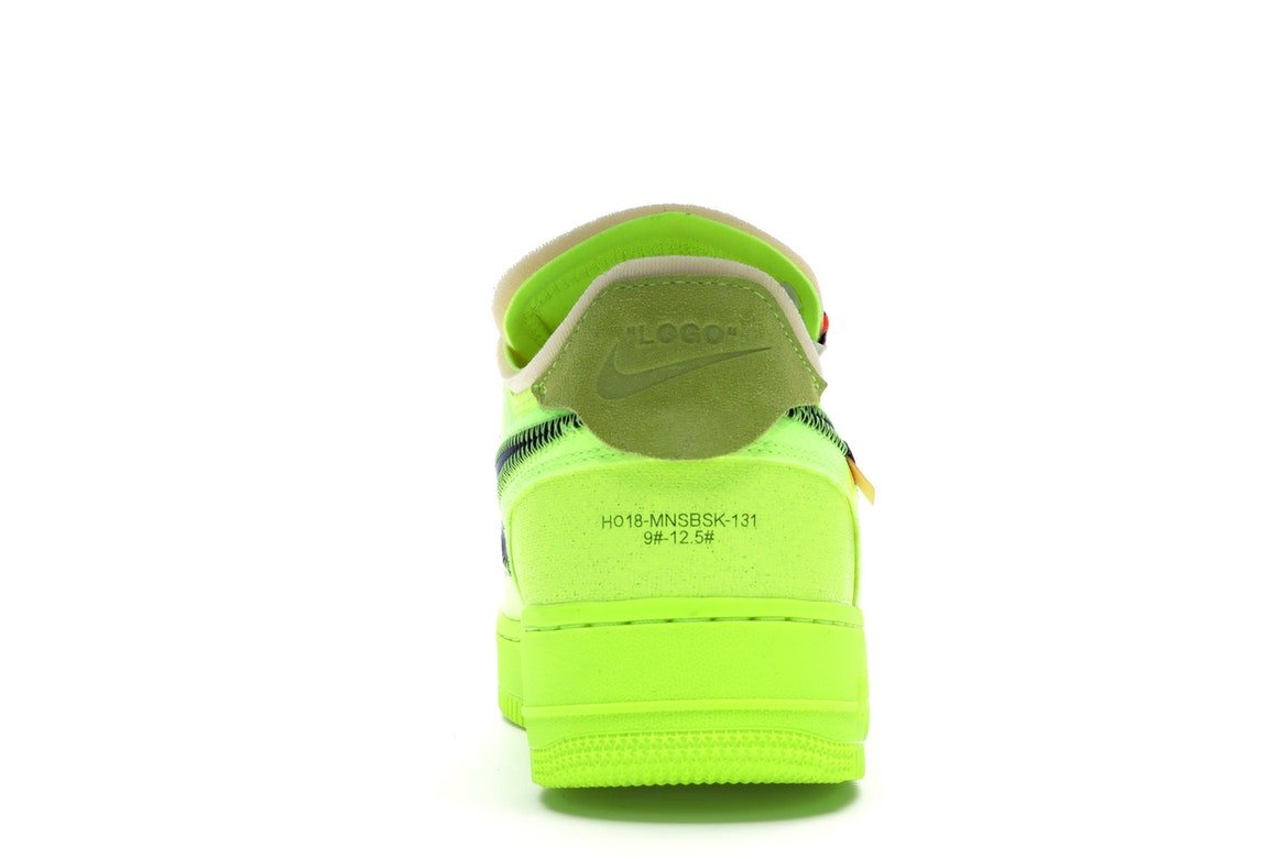 Nike Air Force 1 Low x Off White "Volt" - Lucid Soles