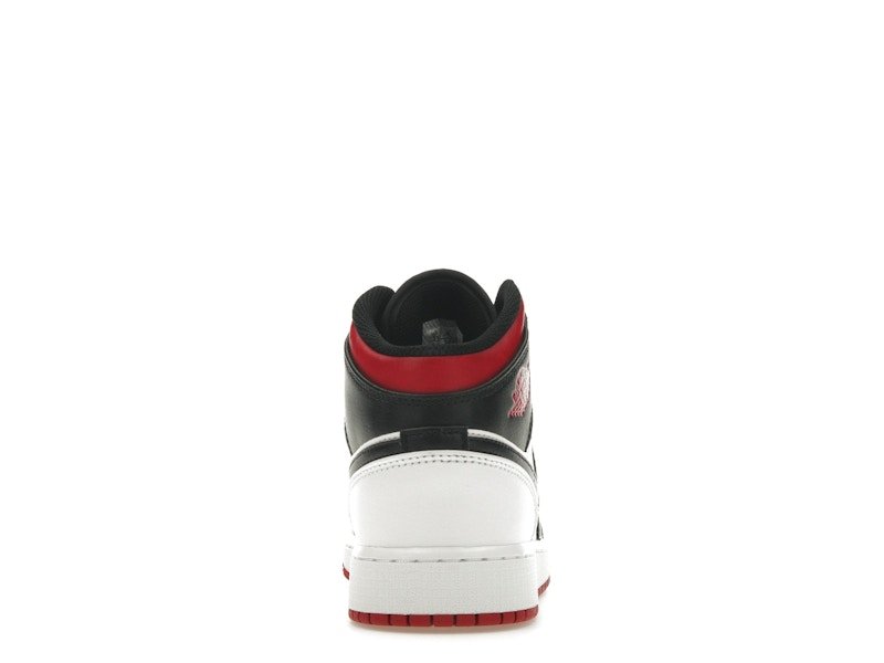Air Jordan 1 Mid White Gym Red Black - Lucid Soles