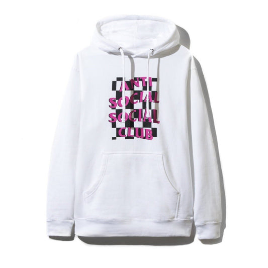 Anti Social Social Club Mall Grab White Hoodie Sweatshirt - Lucid Soles