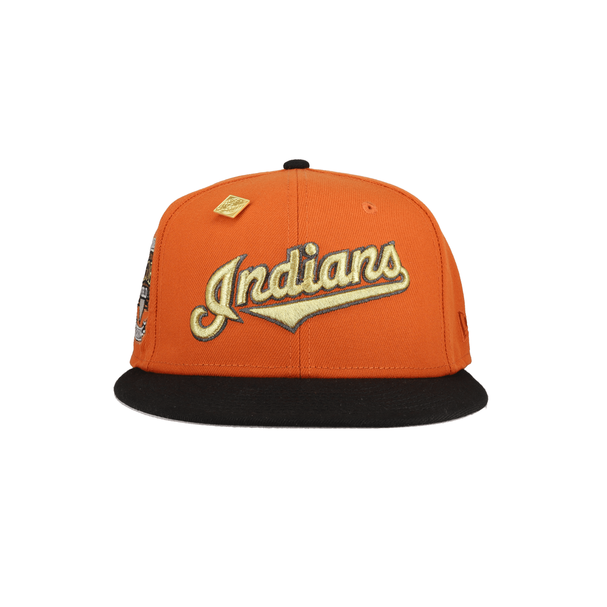 Cleveland Indians Orange Inaugural Season Patch 59Ffity Fitted Hat - Lucid Soles