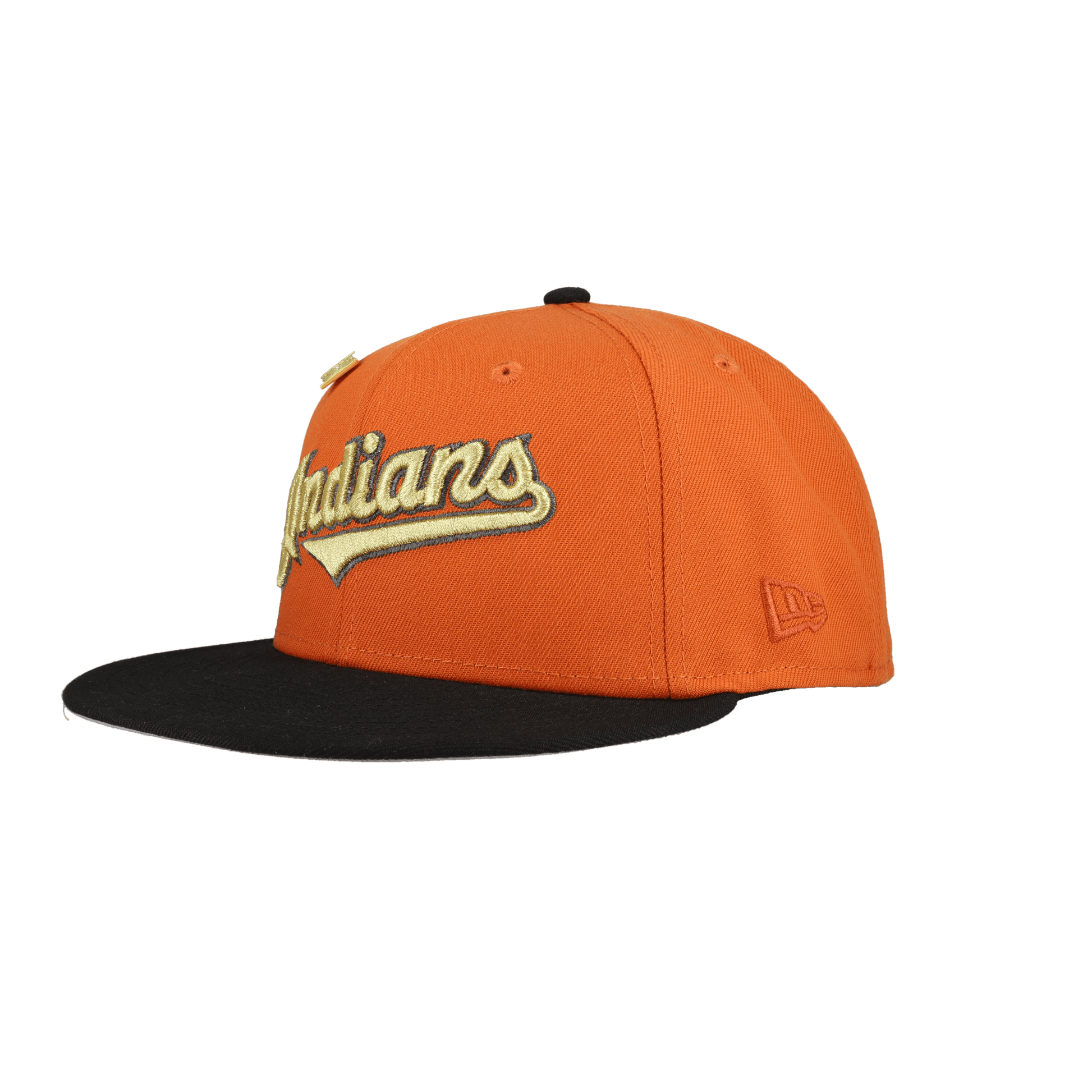 Cleveland Indians Orange Inaugural Season Patch 59Ffity Fitted Hat - Lucid Soles