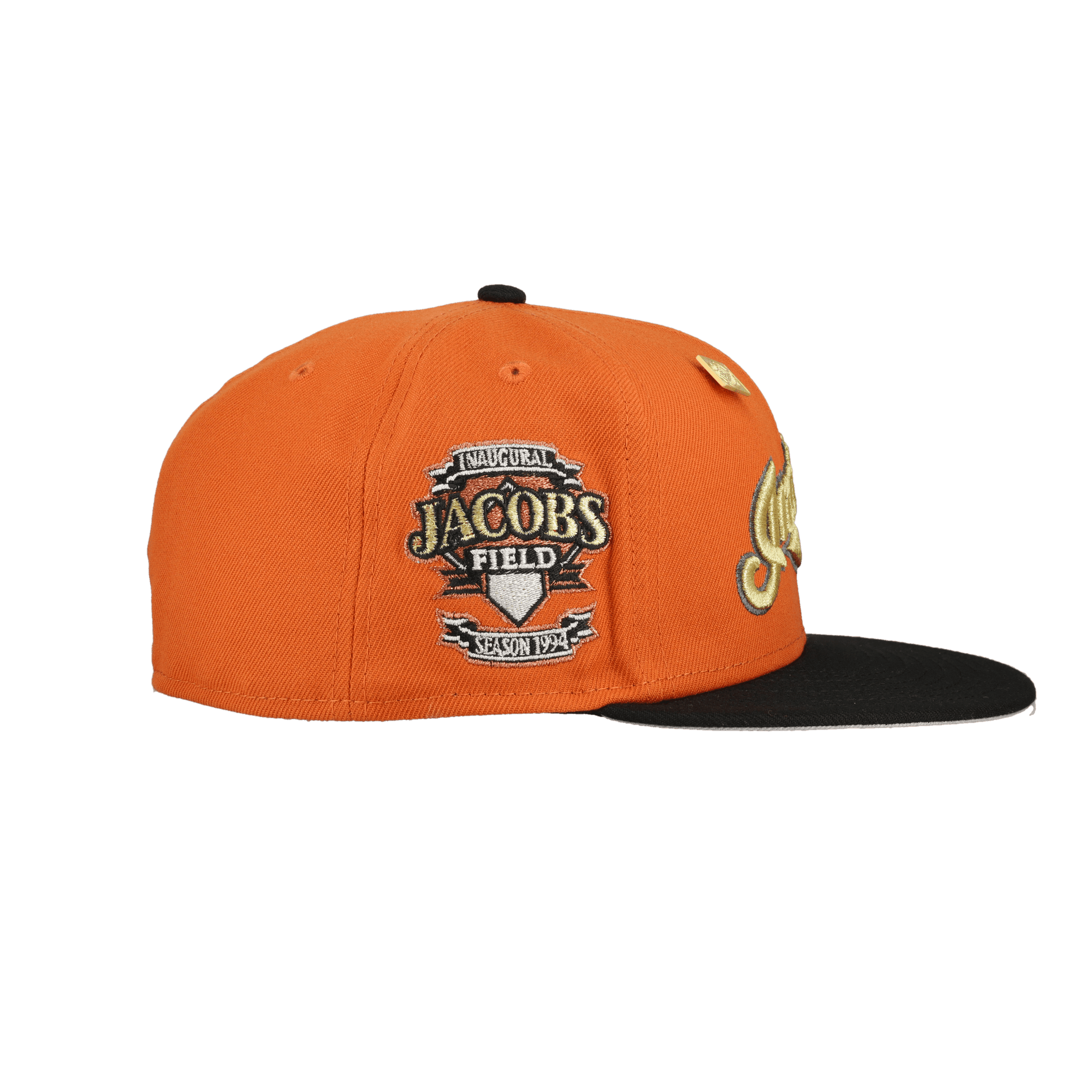 Cleveland Indians Orange Inaugural Season Patch 59Ffity Fitted Hat - Lucid Soles