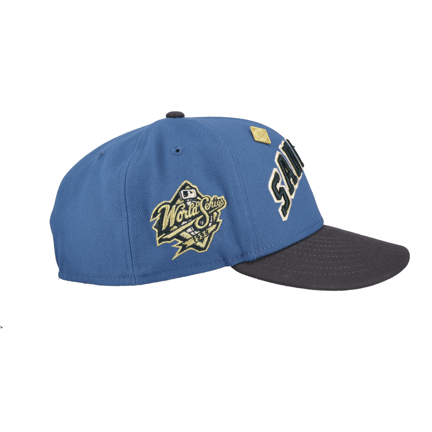 San Diego Padres Indigo Graphite Collection 1998 World Series Fitted Hat - Lucid Soles