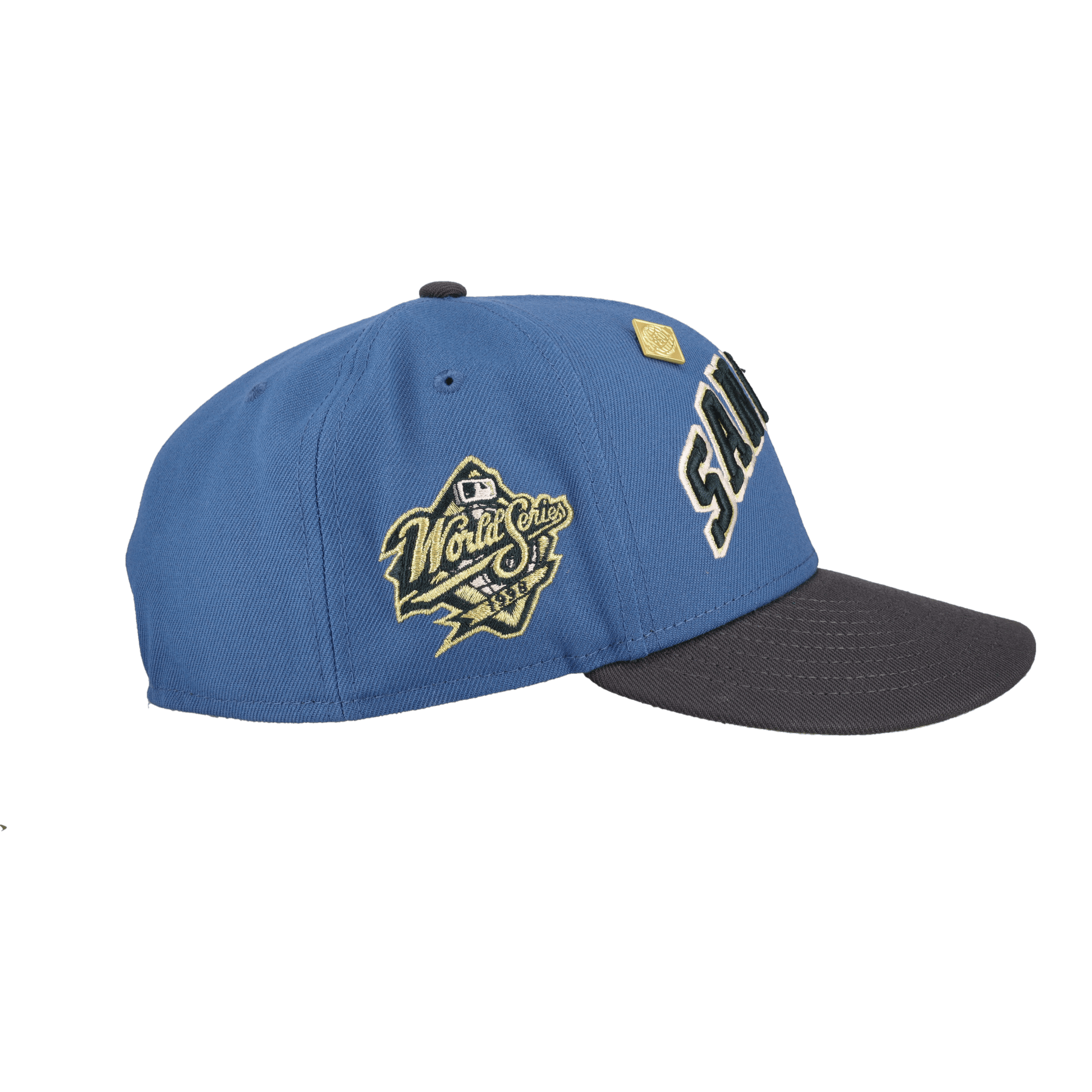 San Diego Padres Indigo Graphite Collection 1998 World Series Fitted Hat - Lucid Soles