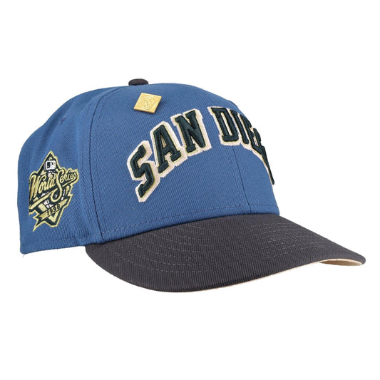 San Diego Padres Indigo Graphite Collection 1998 World Series Fitted Hat - Lucid Soles