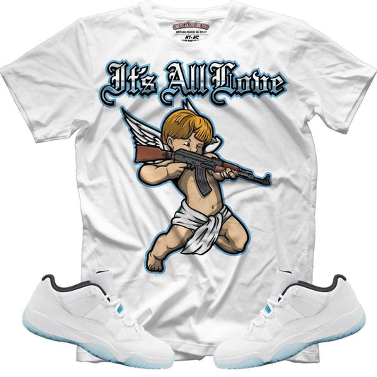 It's All Love (Retro 11 Legend Blue) T-Shirt - Lucid Soles