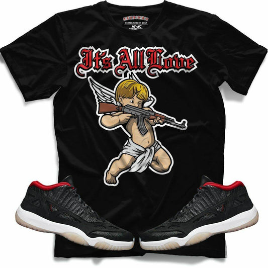 Its All Love (Retro 11 Low IE Bred) T-Shirt - Lucid Soles