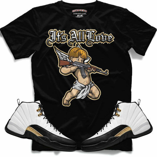It's All Love (Retro 12 Royalty) T-Shirt - Lucid Soles