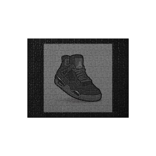 AIR JORDAN 4 RETRO BLACK CAT JIGSAW PUZZLE - Lucid Soles